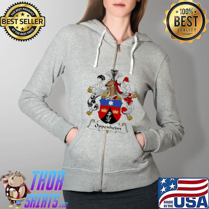 Official Oppenheim Coat of Arms – Family Crest Unisex T-Shirt Full Zip Hooded