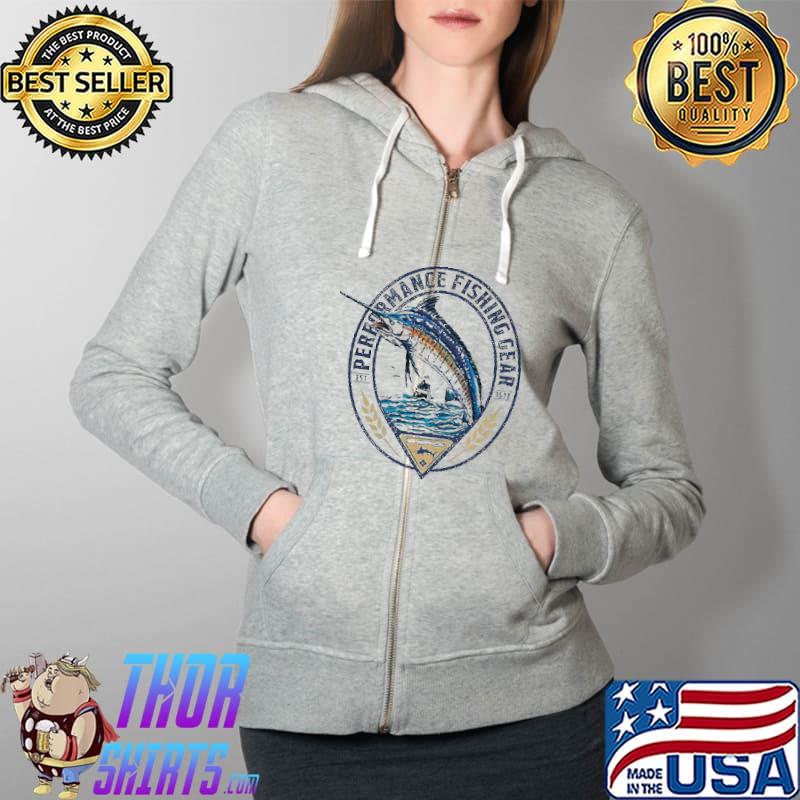 Official Perfomance Fishin Gear EST 1938 Shirt Full Zip Hooded