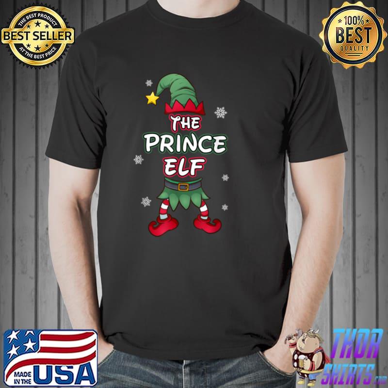 Official Prince Elf christmas pajamas pjs matching family group T Shirt Unisex