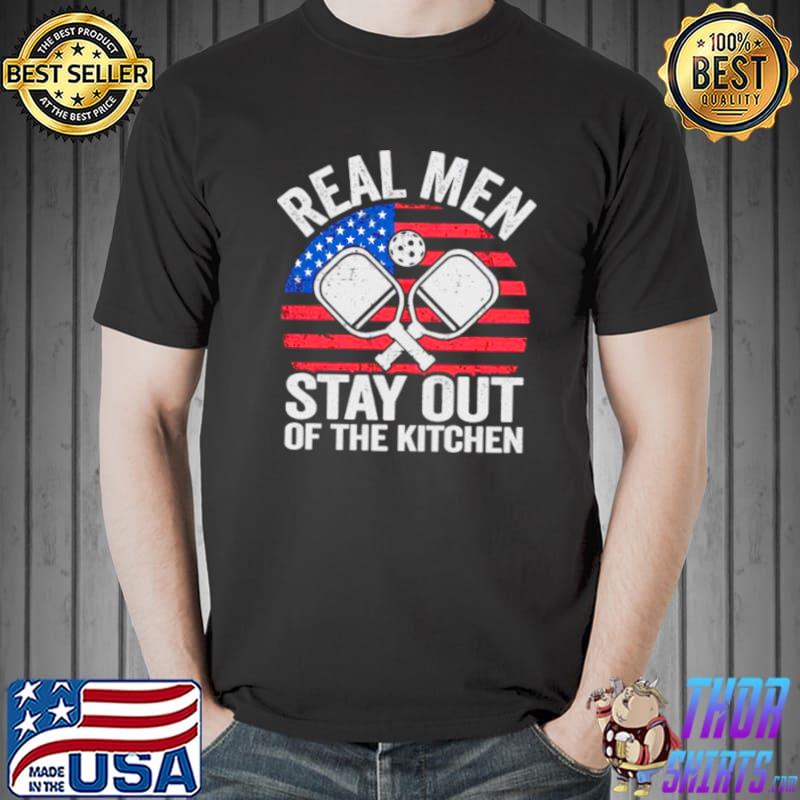 Official Real men stay out of the kitchen American flag Unisex