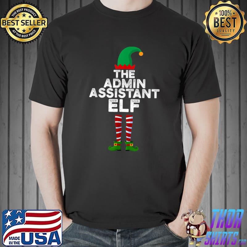 Official the Admin assistant Elf Family Matching Christmas Group Pajama T-Shirt Unisex