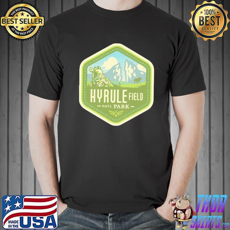 Official the Legend of Zelda Breath of the Wild Hyrule Field National Park Shirt Unisex