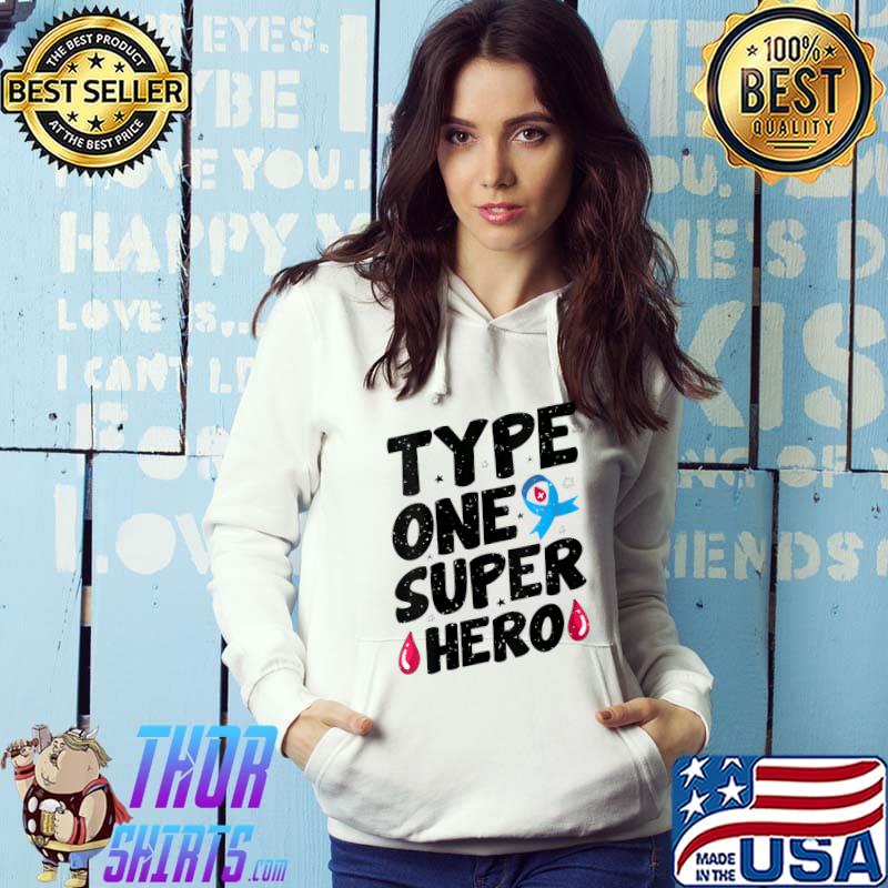 Official type 1 Superhero Diabetes Awareness T-Shirt