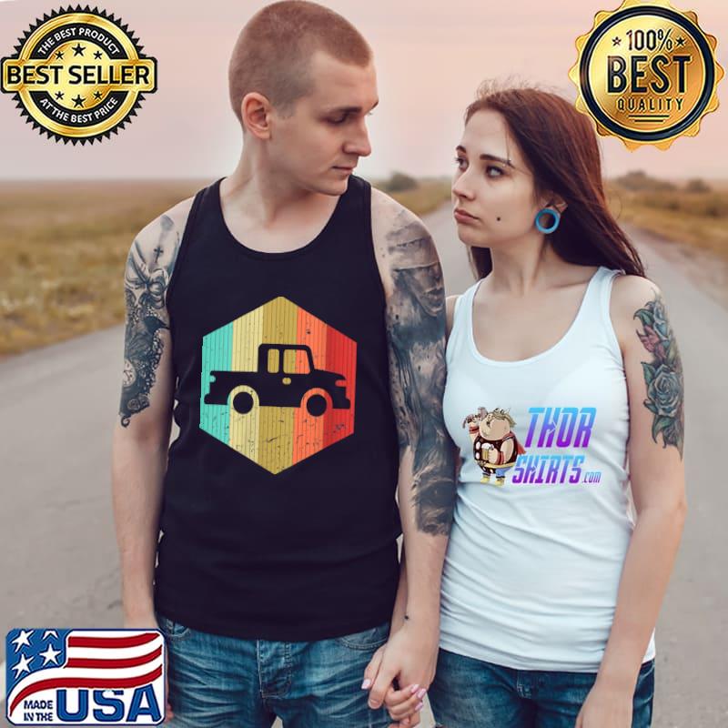Official vintage Car Retro Automobile Silhouette 70s 80s Style T-Shirt Tank Top