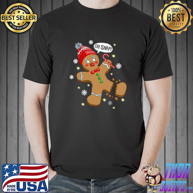 Oh Snap Gingerbread Cookie Man Costume Baking Team Christmas T-s Unisex