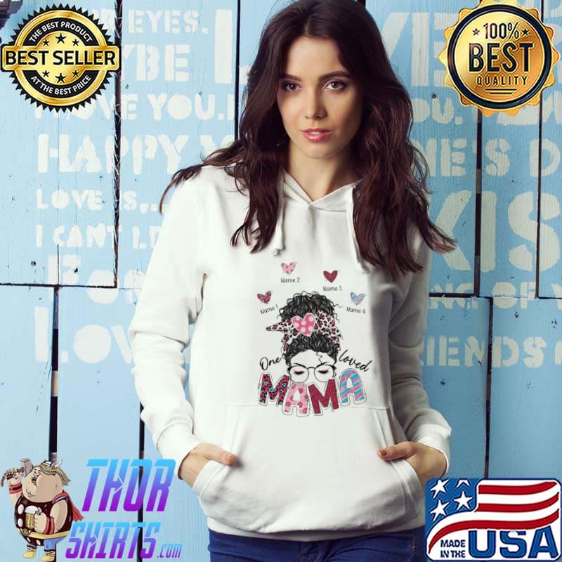 One Loved Mama Name Heart Shirt