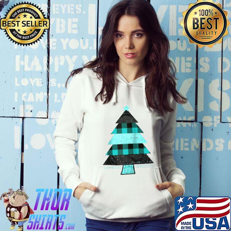 Original christmas Tree Buffalo Plaid Funny Xmas Gifts T-s Hoodie