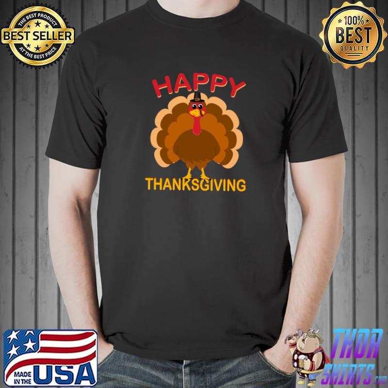 Original happy Thanksgiving T-Shirt Turkey Day for Boys Girls T-Shirt Unisex