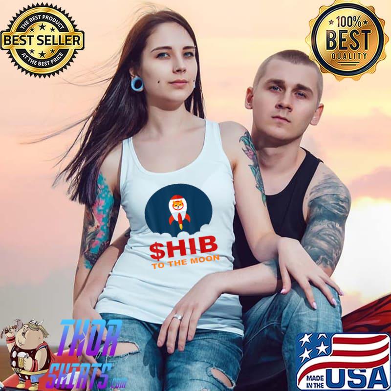 Original $hib To The Moon Shiba Inu Coin Millionaire Crypto Loading T-Shirt Tank Top