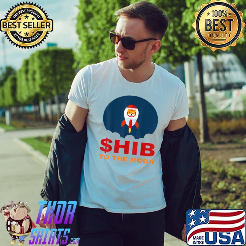 Original $hib To The Moon Shiba Inu Coin Millionaire Crypto Loading T-Shirt Unisex