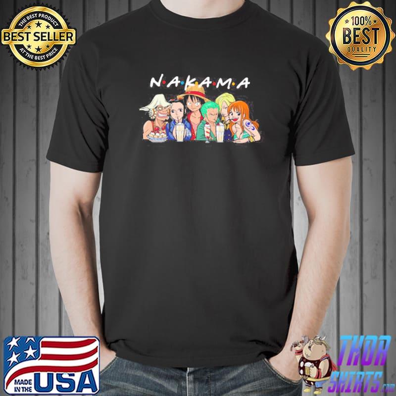 Original nakama One Peice Luffy Robin Ussop Zoro Sanji Nami Shirt Unisex