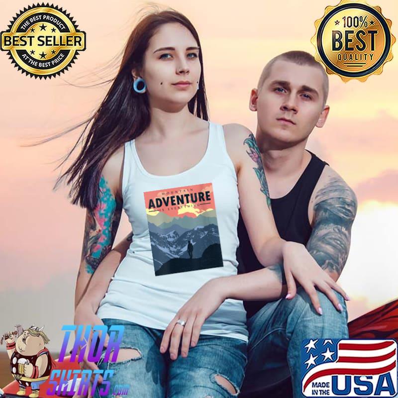 Original vintage Mountain Sunset Vacation Nature Landscape Adventure T-Shirt Tank Top