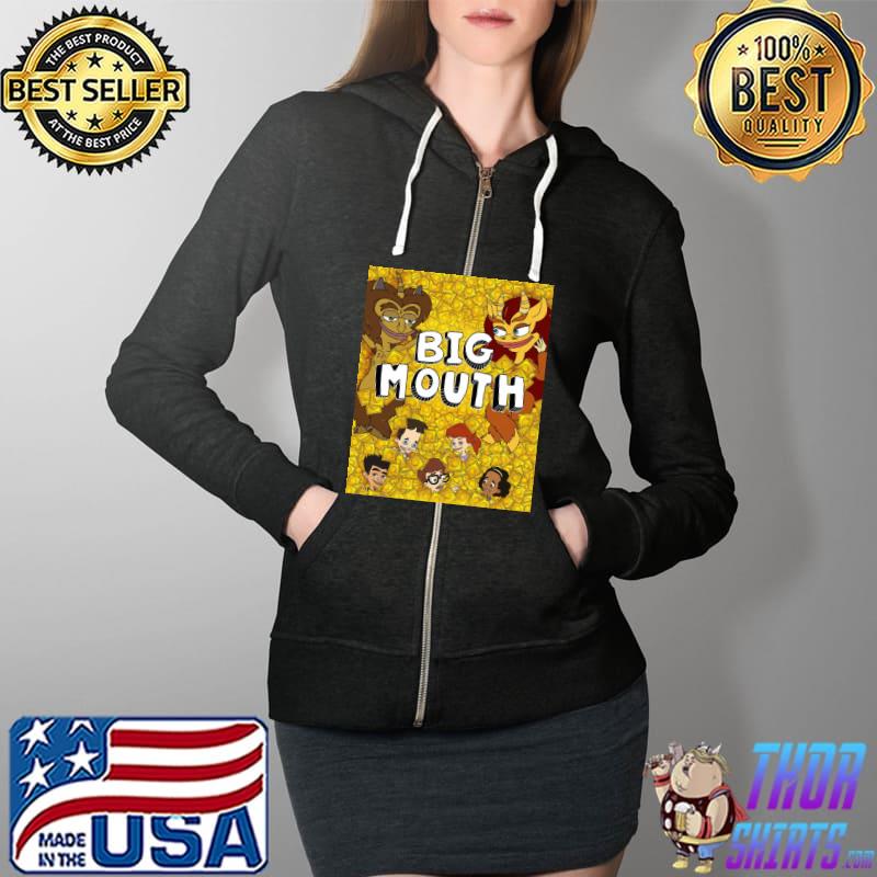 Premium big Mouth Poster Shirt Full Zip Hooded