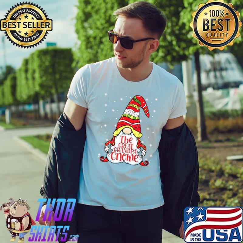 Premium matching Family Funny The Great Grandpa Gnome Christmas Premium T-Shirt Unisex