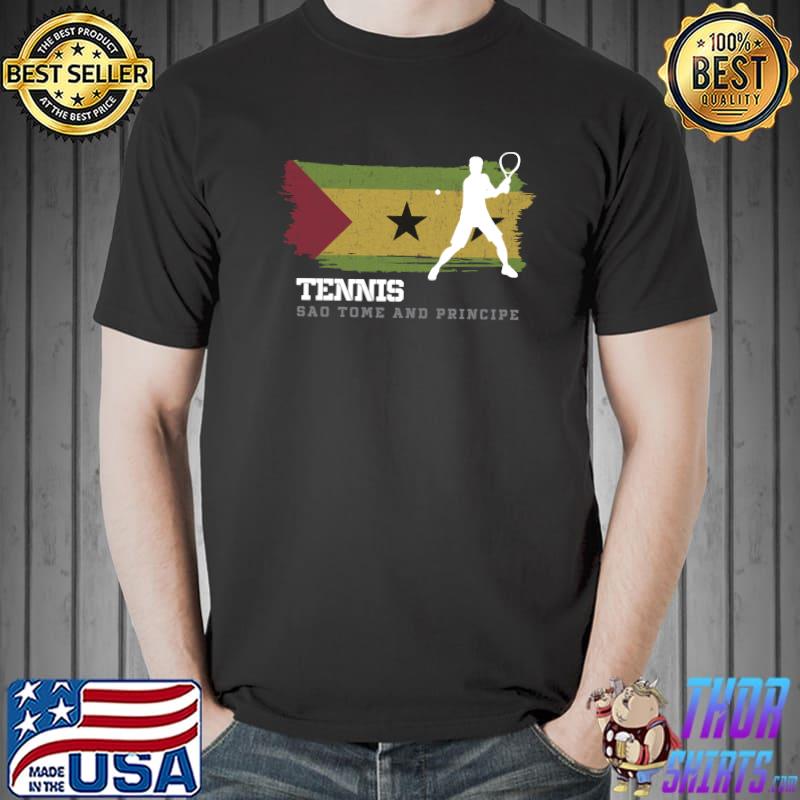 Premium tennis Sao Tome & Principe Flag Team Tennis Player Tennis T-Shirt Unisex