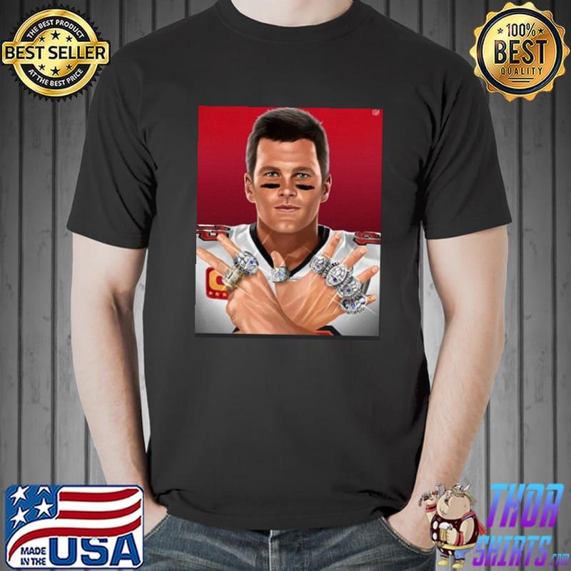 The Tom Brady of parenting 7 rings shirt - Guineashirt Premium ™ LLC