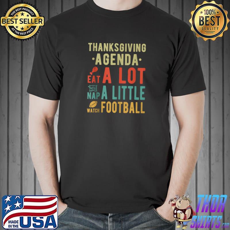 Premium turkey Lover and Football Lover Agenda for Thanksgiving T-s Unisex