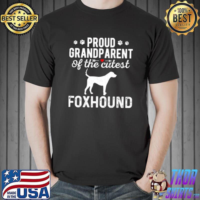 Proud FOXHOUND Grandparents Of The Cutest Dog Premium T-Shirt Unisex