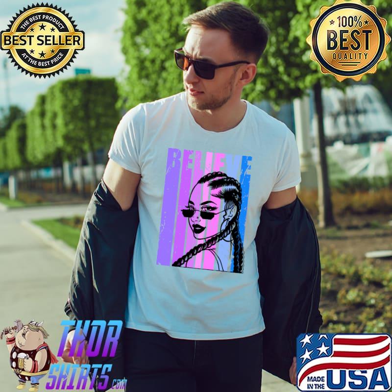 Retro Black Womans Corn Row Hair Sassy Diva Street T-Shirt Unisex