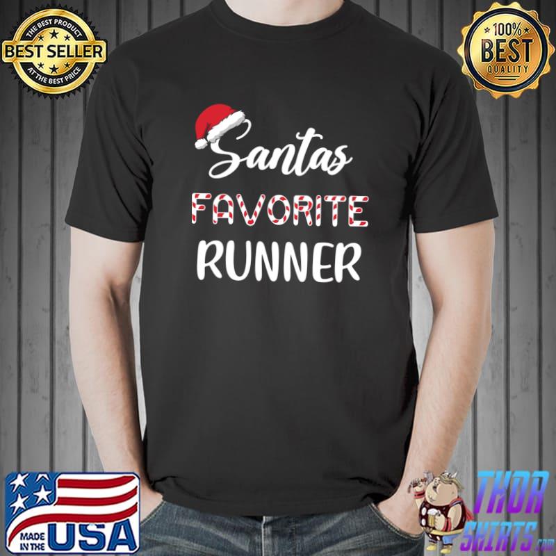 Santa’s Favorite Runner Pajama Christmas Xmas T-s Unisex
