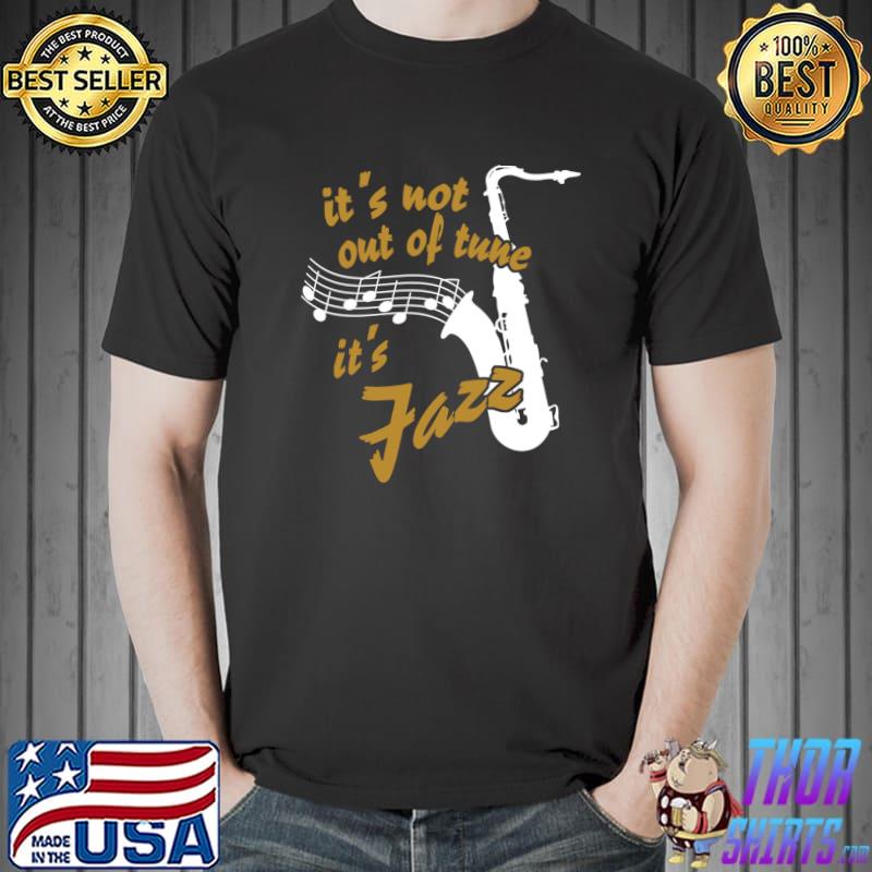 Saxophone Music Sheet Music Lines for Saxophonists Jazz Musicians T-Shirt Unisex