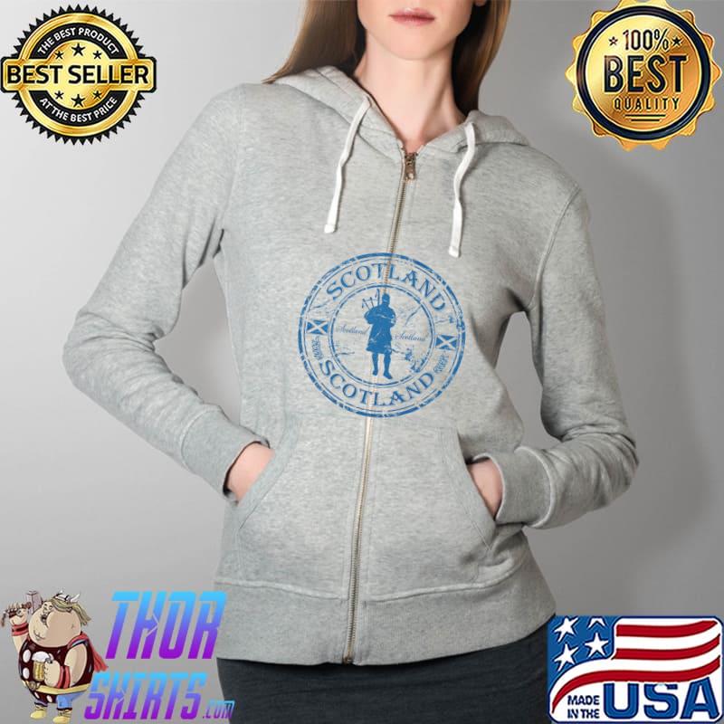 scotland Human Vintage Shirt Full Zip Hooded