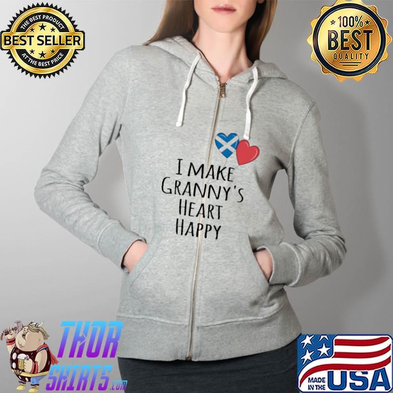 Scotland I Make Granny's Heart Happy Shirt Full Zip Hooded