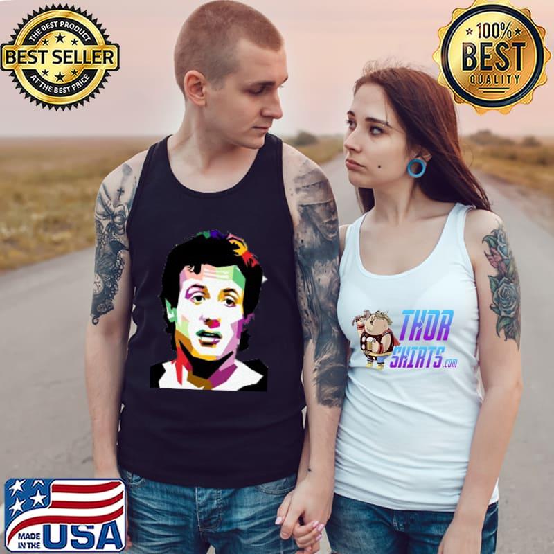Sylvester Stallone Onesie Art Shirt Tank Top