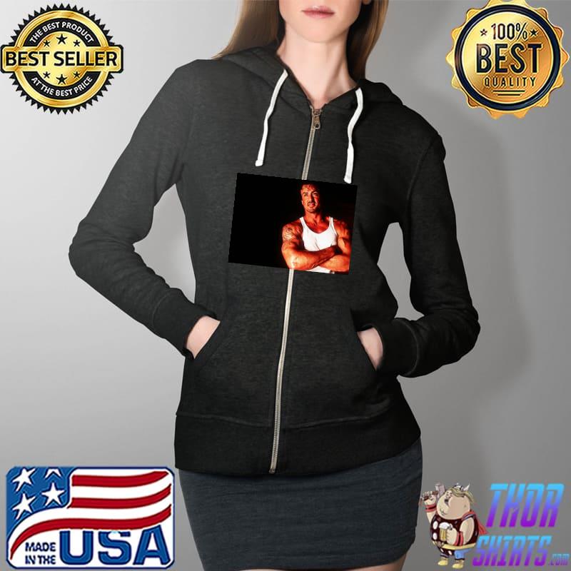 Sylvester Stallone Queso Espinosa Tattoo Shirt Full Zip Hooded