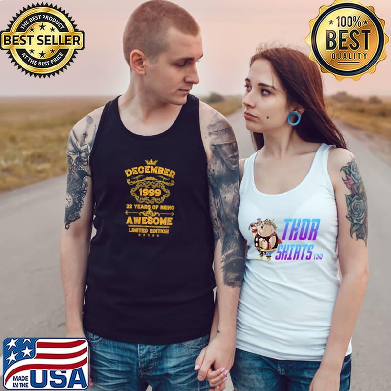 Top 22th Birthday Born in December 1999 22 Years Old Vintage T-s Tank Top