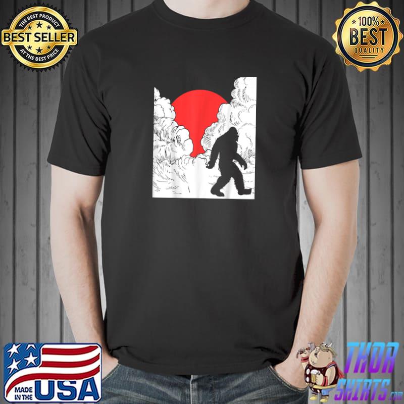 Top bigfoot Sky Stroll - Walking in the Clouds & Sun Sasquatch T-Shirt Unisex