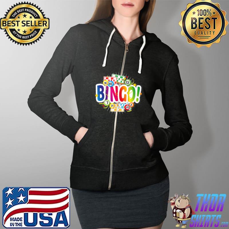 Top Bingo T- Full Zip Hooded