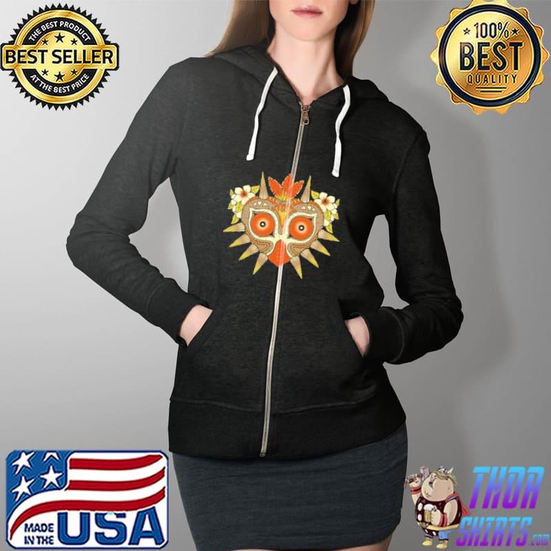 Top child Zelda Majora's Mask Nintendo Shirt Full Zip Hooded