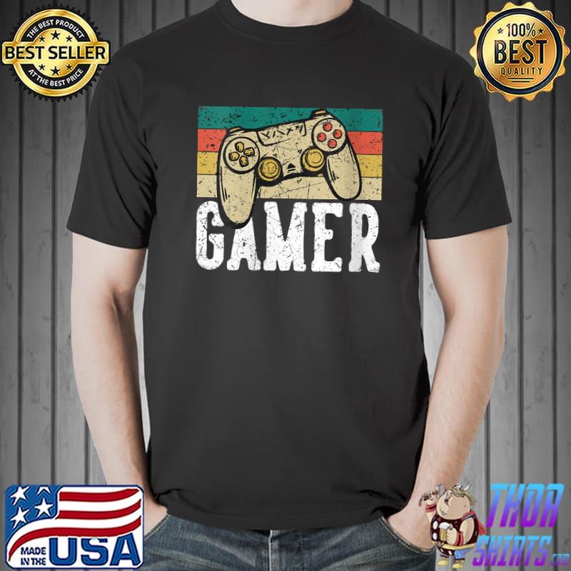 Top gamer Video Games Gaming Retro Vintage T-s Unisex