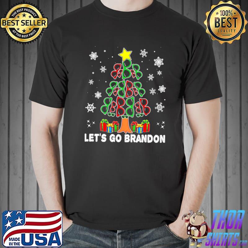 Top Lets go brandon sunglasses tree xmas Unisex