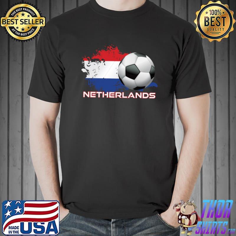 Top netherlands National Flag Holland West European Dutch Soccer T-Shirt Unisex