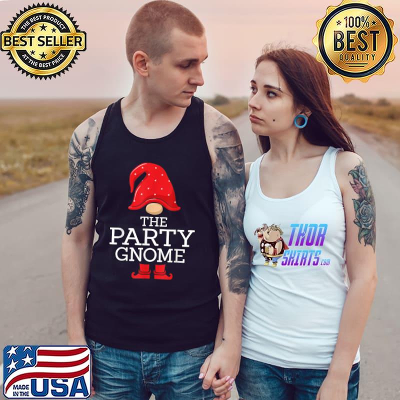 Top Party Gnome Family Matching Christmas Funny Pajama T Shirt Tank Top