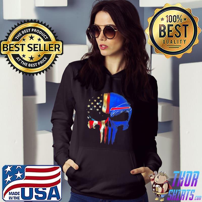 Top Punisher Skull American flag Buffalo Bills shirt - Kutee Boutique