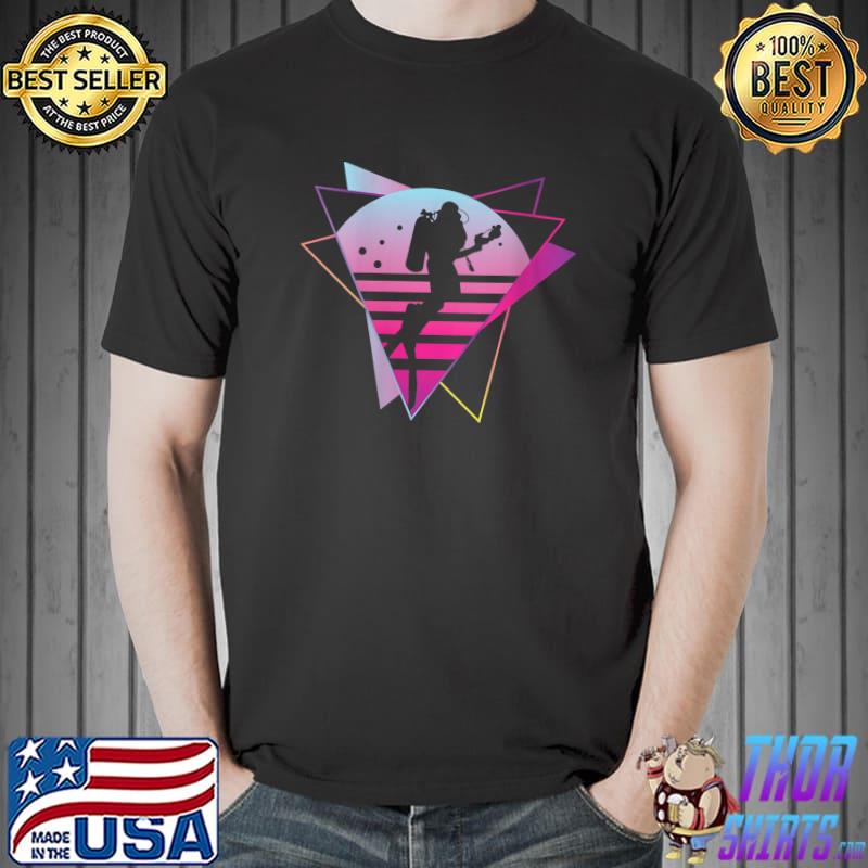 Top scuba Diving Diver Vintage Retro Vaporwave T-Shirt Unisex