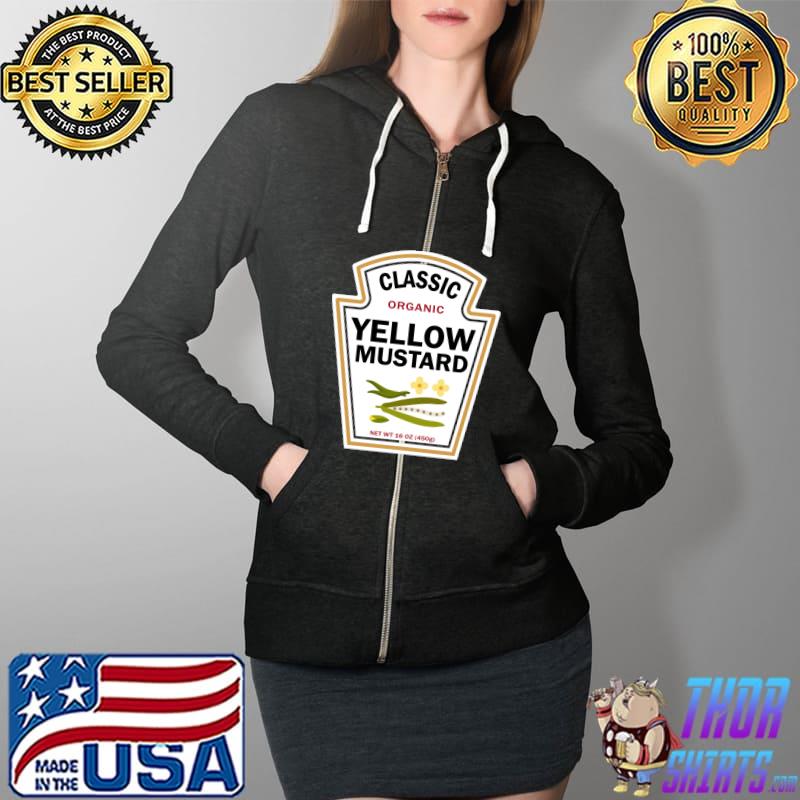 Top yellow Mustard Lazy Christmas DIY Costume Matching Group T-s Full Zip Hooded
