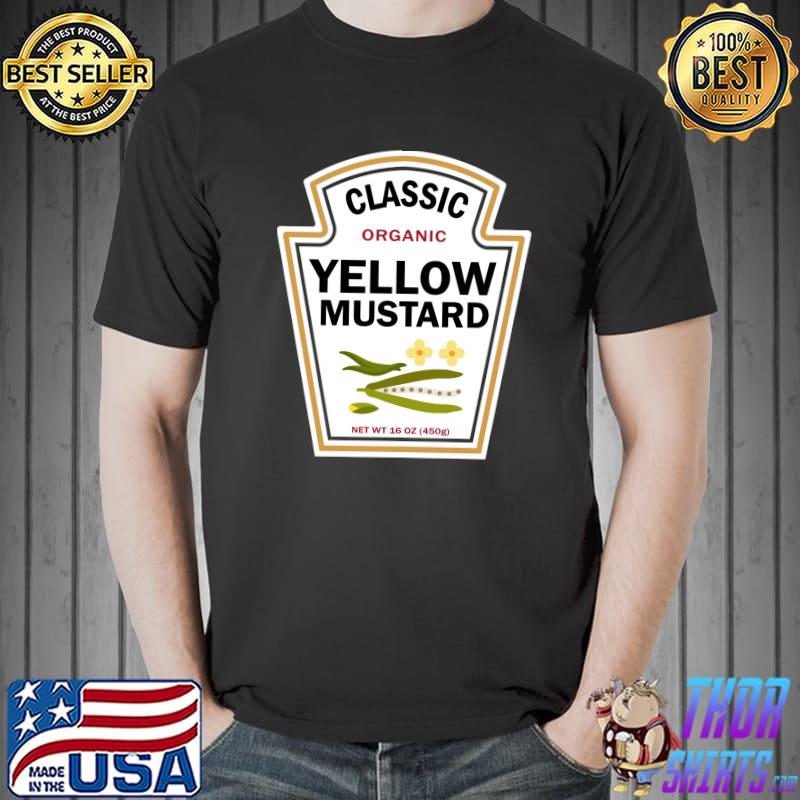 Top yellow Mustard Lazy Christmas DIY Costume Matching Group T-s Unisex
