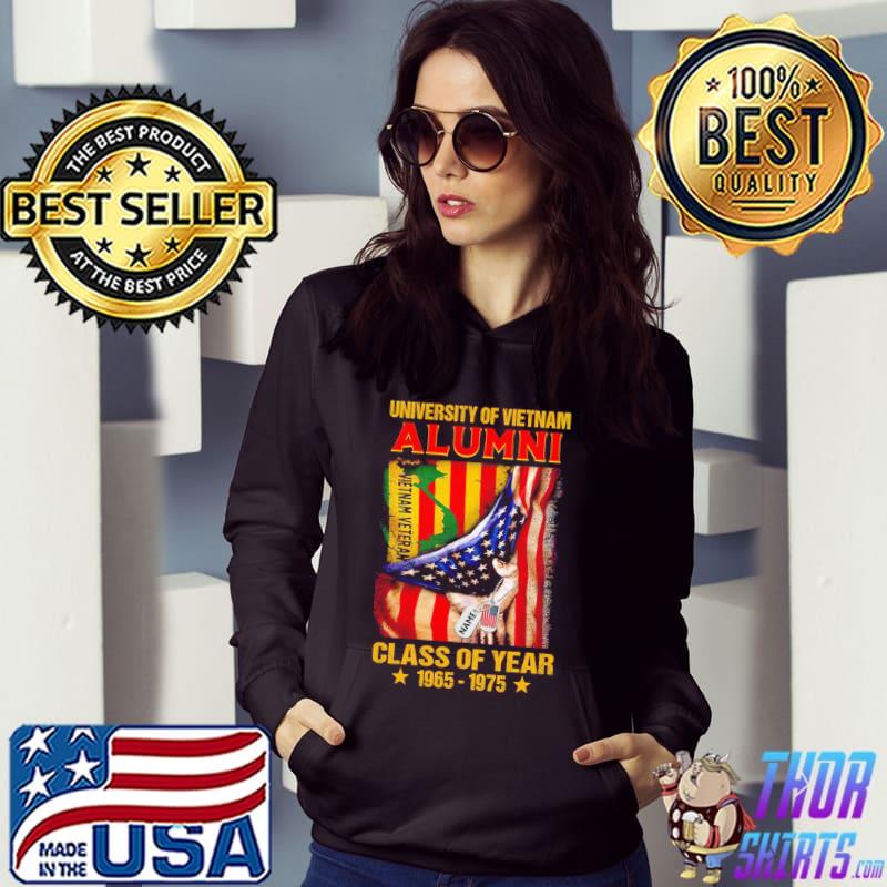 University Of Vietnam Alumni Class Of Year 1965 1975 America Flag Shirt