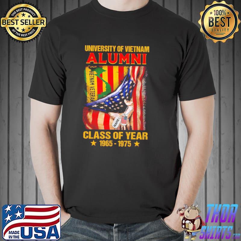University Of Vietnam Alumni Class Of Year 1965 1975 America Flag Shirt Unisex