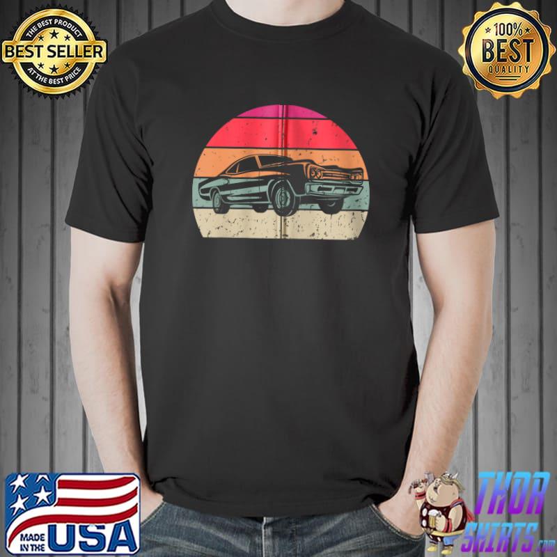 Vintage Muscle - Car Retro Muscle-Car Silhouette Cassic Car T-s Unisex