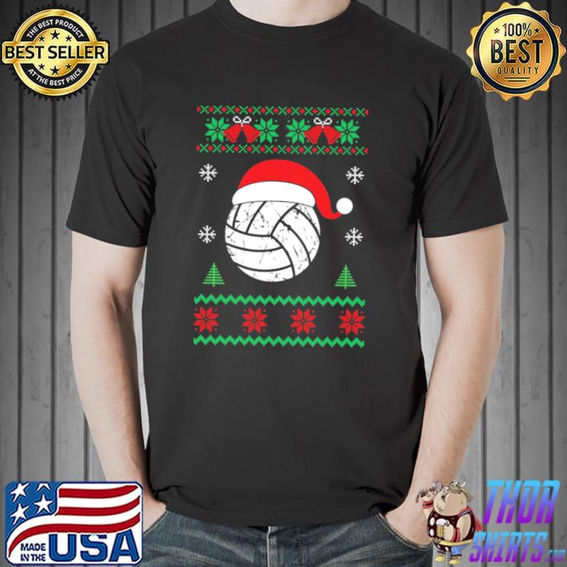 Volleybal Christmas Vintage Shirt Unisex