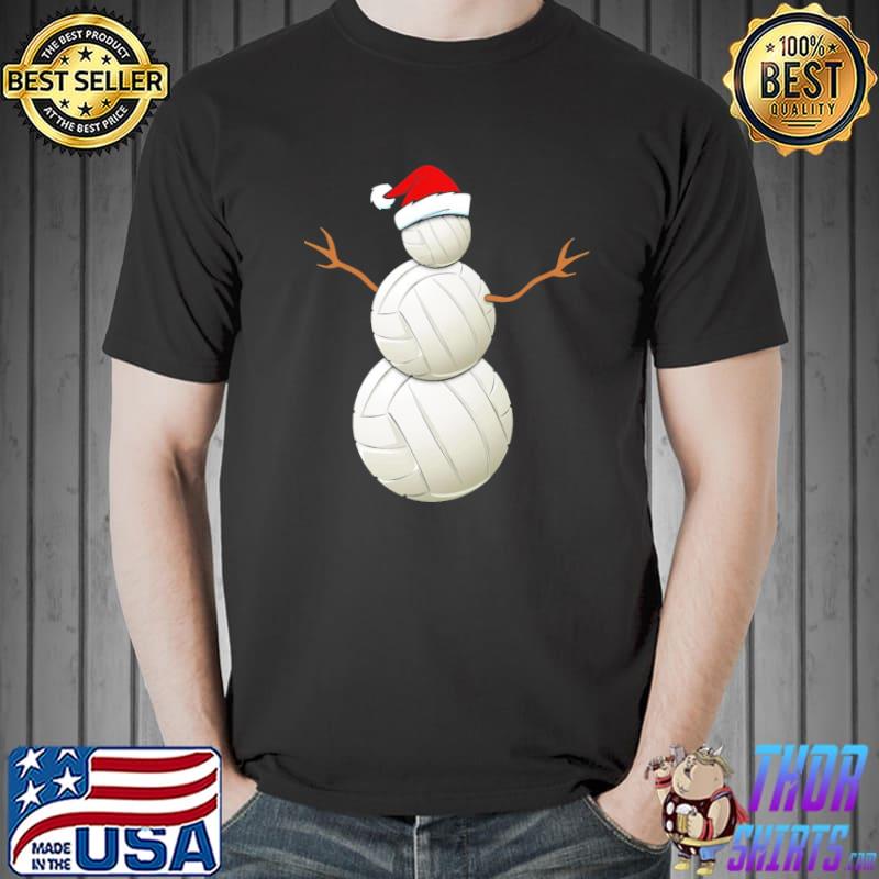 Volleyball Stick Christmas Hat Shirt Unisex