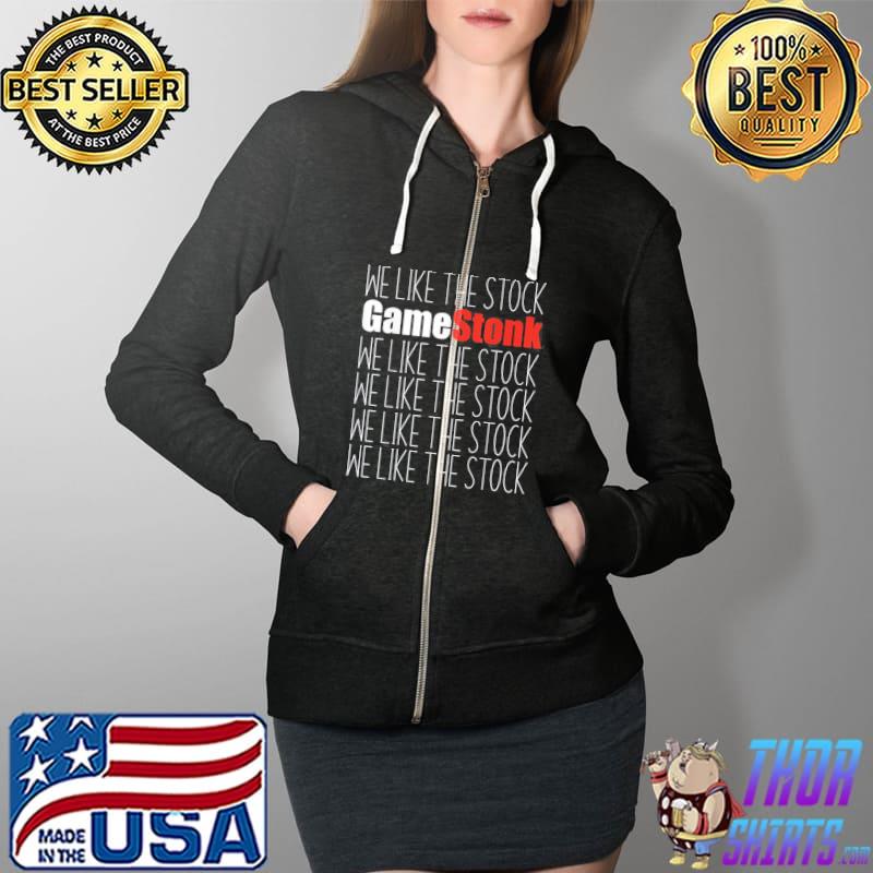 We Like The Stock GME Classic Shirt Full Zip Hooded