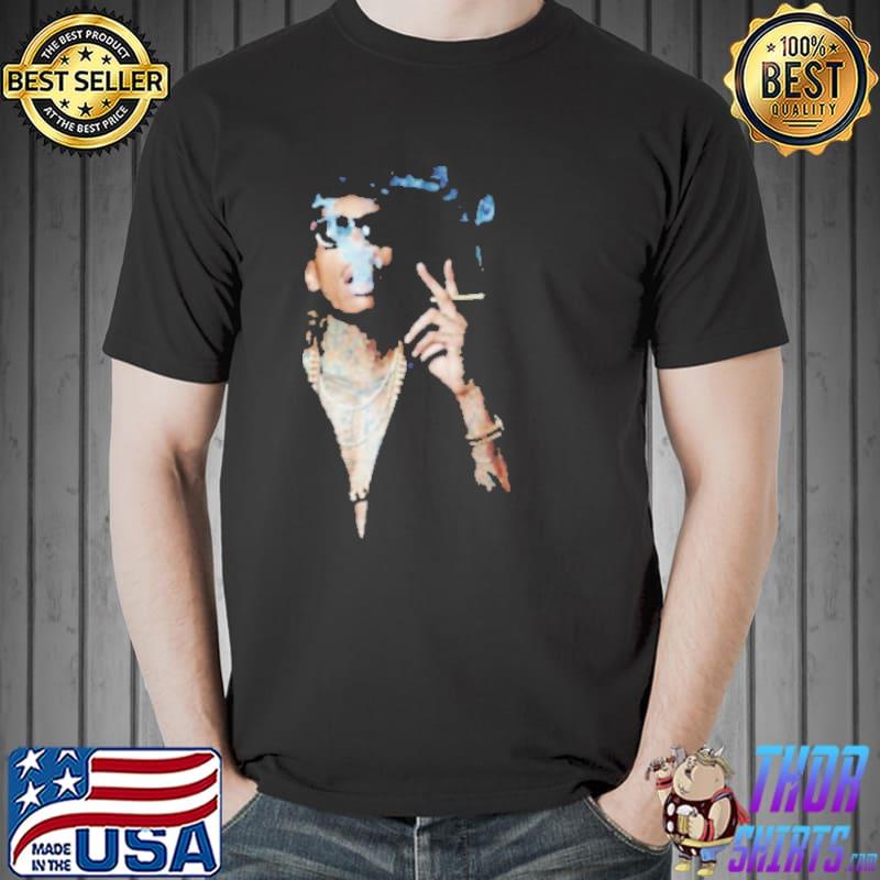 Wiz Khalifa Portrait Smoking Shirt Unisex