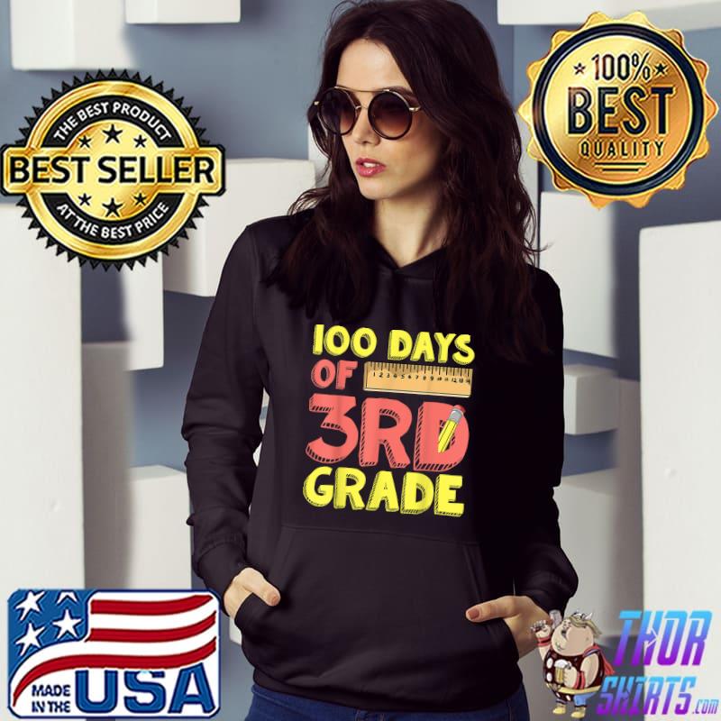 100 Days Of 3rd Grade Student Kids Gift 100 Days Of School T-Shirt