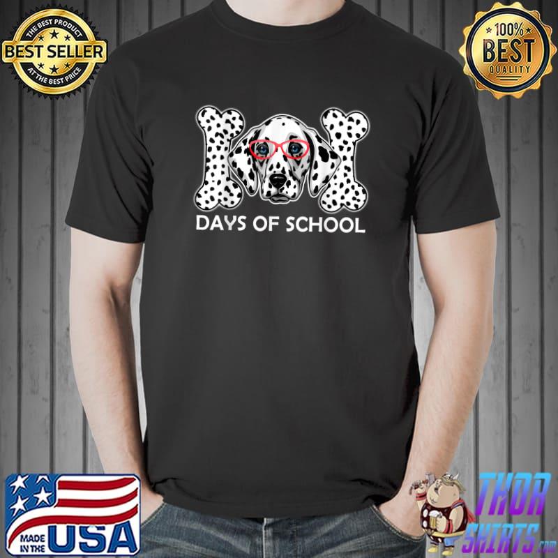101 Days of School Dalmatian Funny 100 Days Of School T-Shirt Unisex